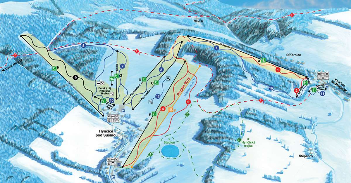 Ski areál Kraličák (Stříbrnice / Hynčice pod Sušinou)