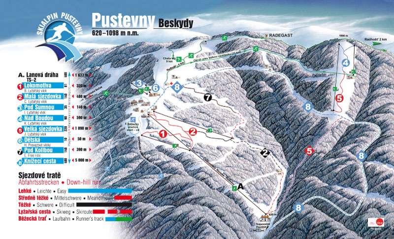 Ski areál Pustevny (Beskydy)