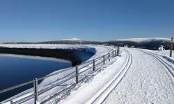 Dlouhé stráně - koruna hráze